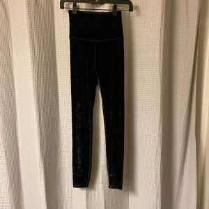 Beyond Yoga high waisted velvet leggings